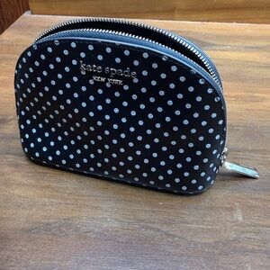 Kate Spade Black Polka Dot Cosmetic Pouch sample